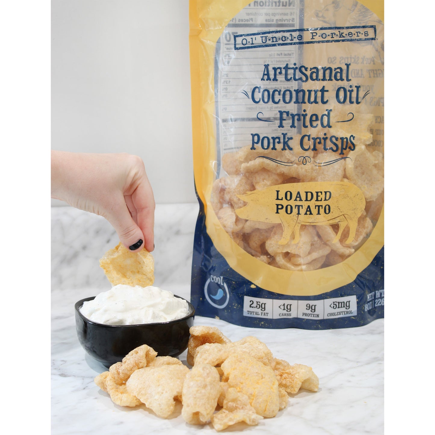 Loaded Baked Potato Pork Rinds (Keto Friendly)